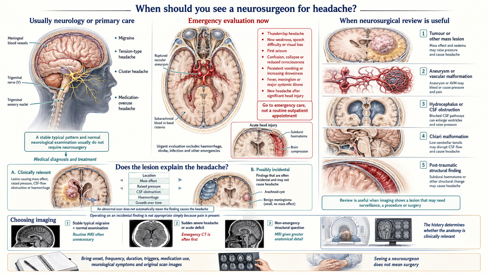 When Should You See a Neurosurgeon for Headache?