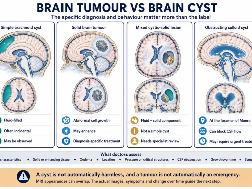 Brain Tumour vs Brain Cyst: Key Differences and What They Mean