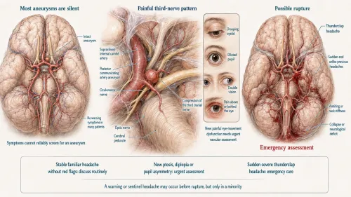 Early Symptoms of a Brain Aneurysm