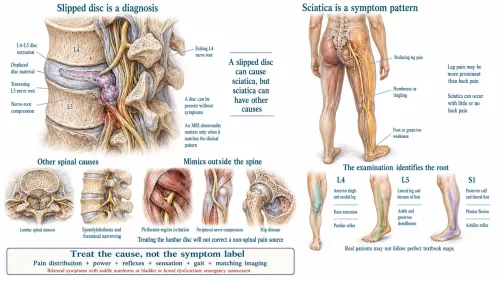 Slipped Disc vs Sciatica